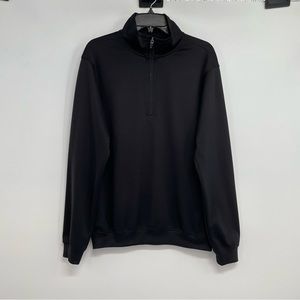 Zero Restriction Tour Series 1/4 Zip Mens S Black Pullover Golf Long Sleeve